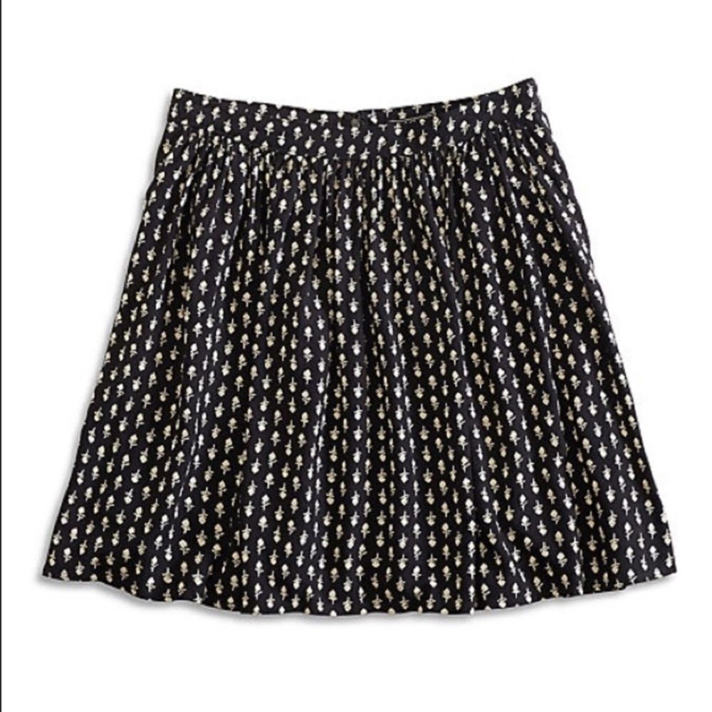 Lucky Brand Woodstamp Flirty Floral Circle Skirt